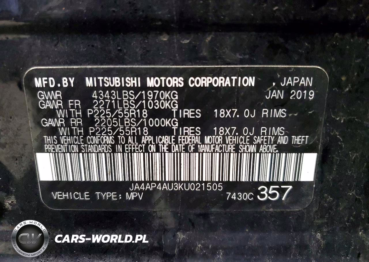 2019 Mitsubishi Outlander Sport Se VIN:JA4AP4AU3KU021505 - 14