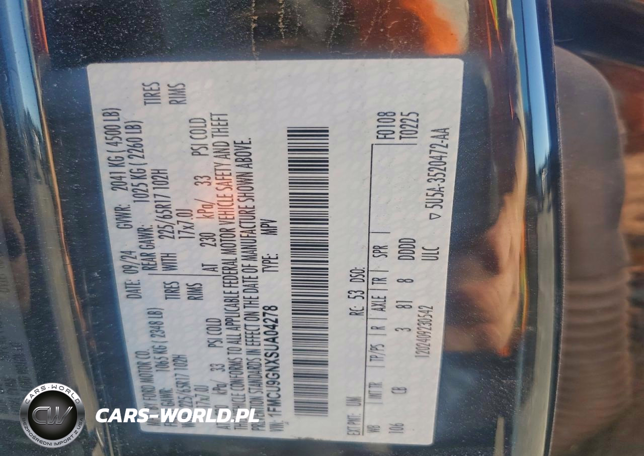 2025 Ford Escape Active VIN:1FMCU9GNXSUA04278 - 13