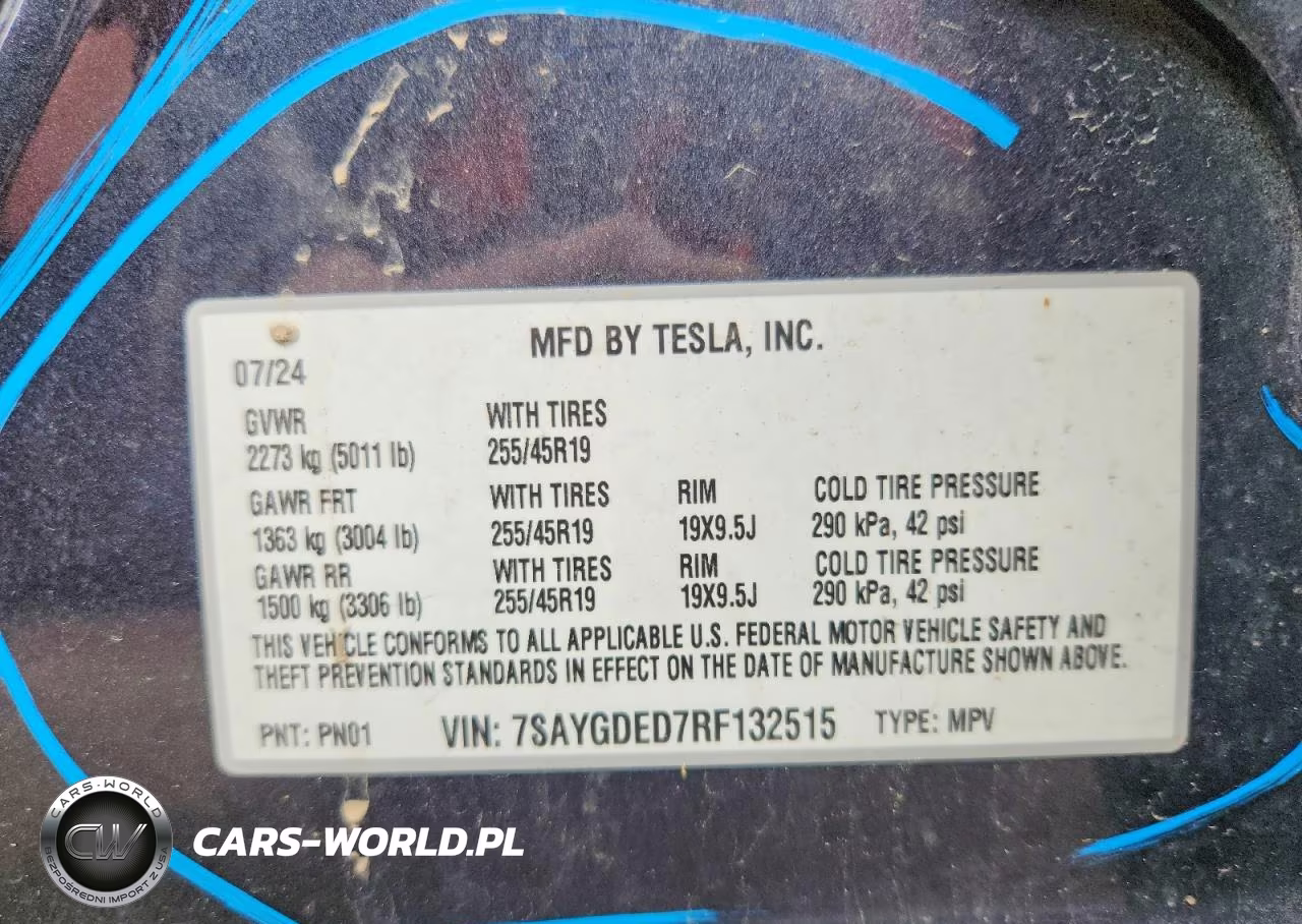 2024 Tesla Model Y VIN:7SAYGDED7RF132515 - 13