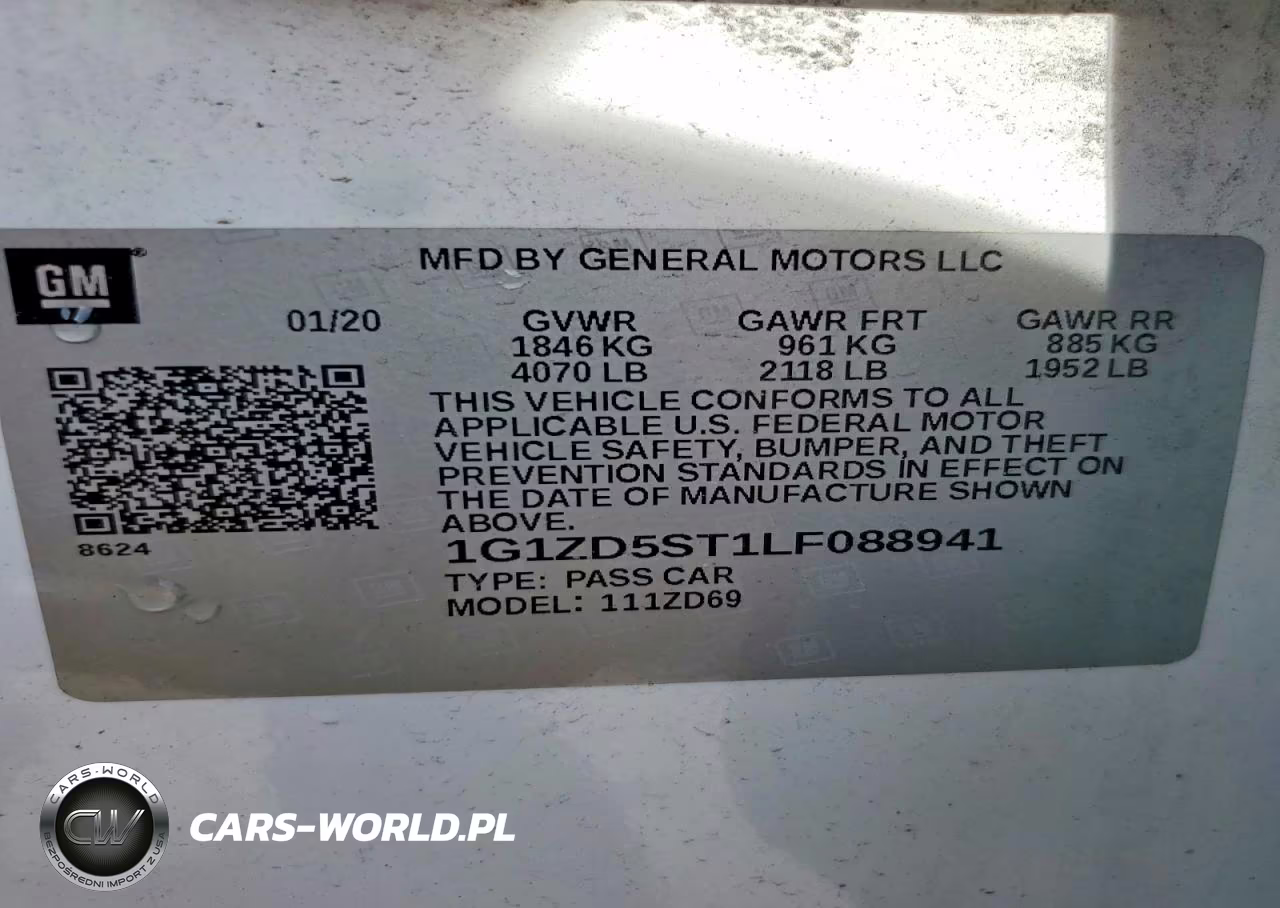 2020 Chevrolet Malibu Lt VIN:1G1ZD5ST1LF088941 - 12