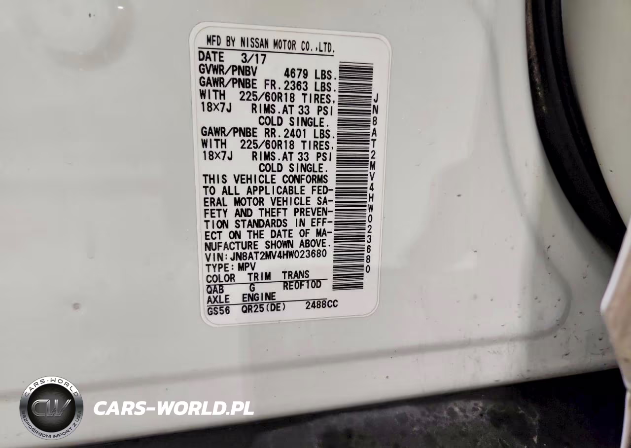 2017 Nissan Rogue Sl VIN:JN8AT2MV4HW023680 - 12