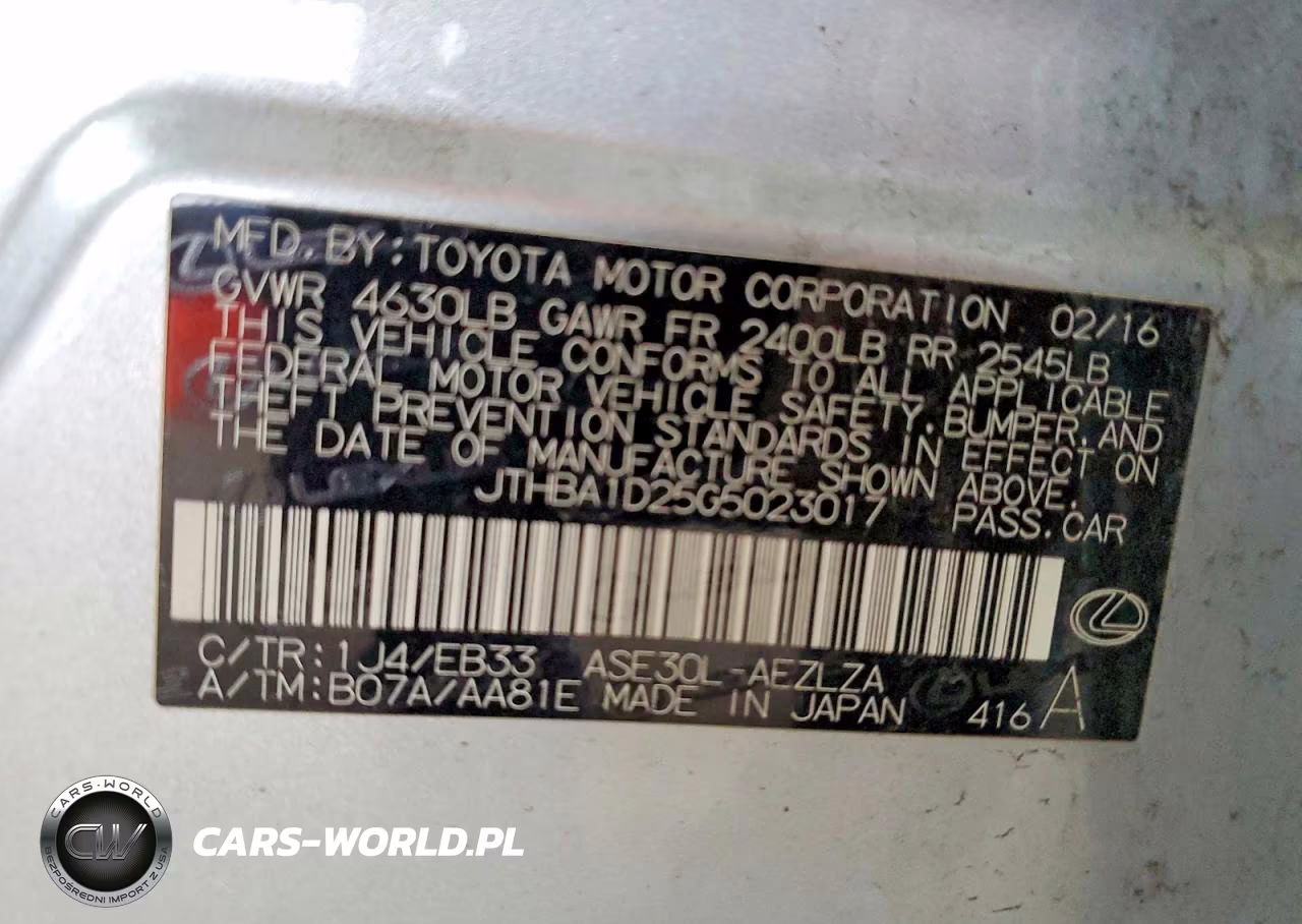 2016 Lexus Is 200T Base VIN:JTHBA1D25G5023017 - 12