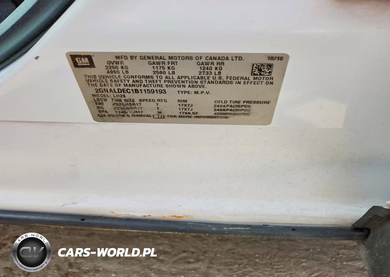 2011 Chevrolet Equinox 1Lt VIN:2GNALDEC1B1159193 - 13