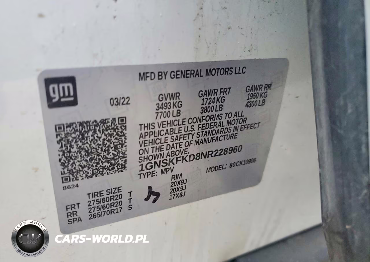 2022 Chevrolet Suburban K1500 Premier VIN:1GNSKFKD8NR228960 - 14