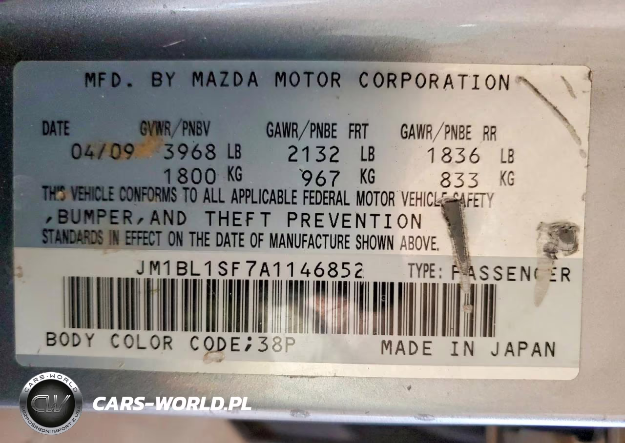 2010 Mazda 3 I VIN:JM1BL1SF7A1146852 - 12