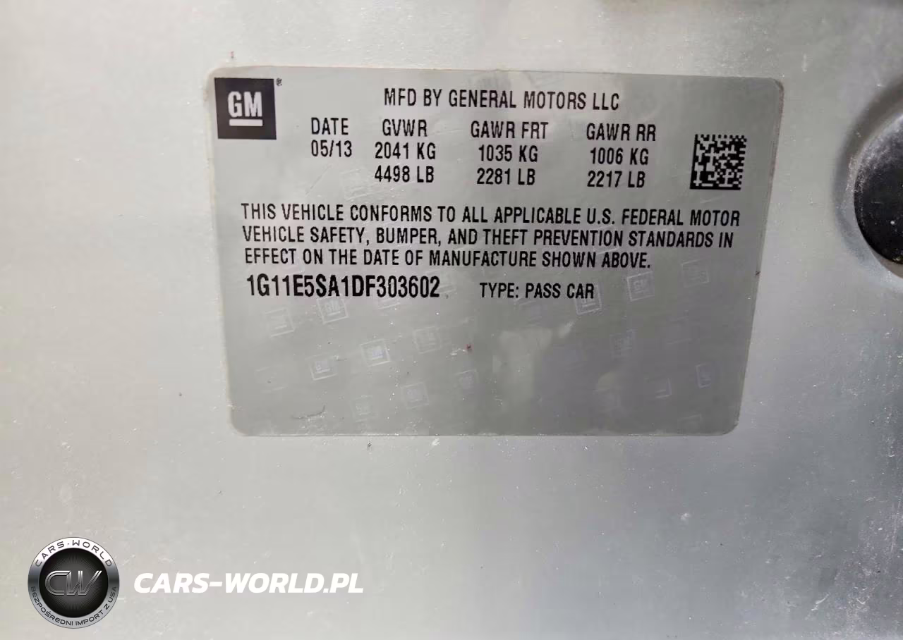 2013 Chevrolet Malibu 2Lt VIN:1G11E5SA1DF303602 - 12