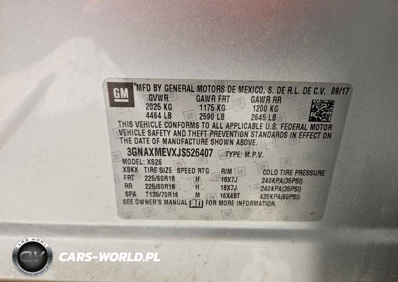 2018 Chevrolet Equinox Premier VIN:3GNAXMEVXJS526407 - 14