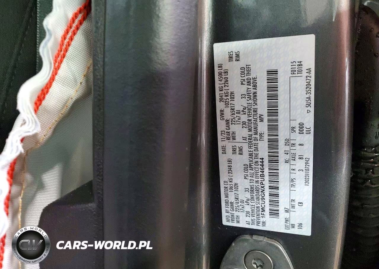 2023 Ford Escape Active VIN:1FMCU9GNXPUB46444 - 12