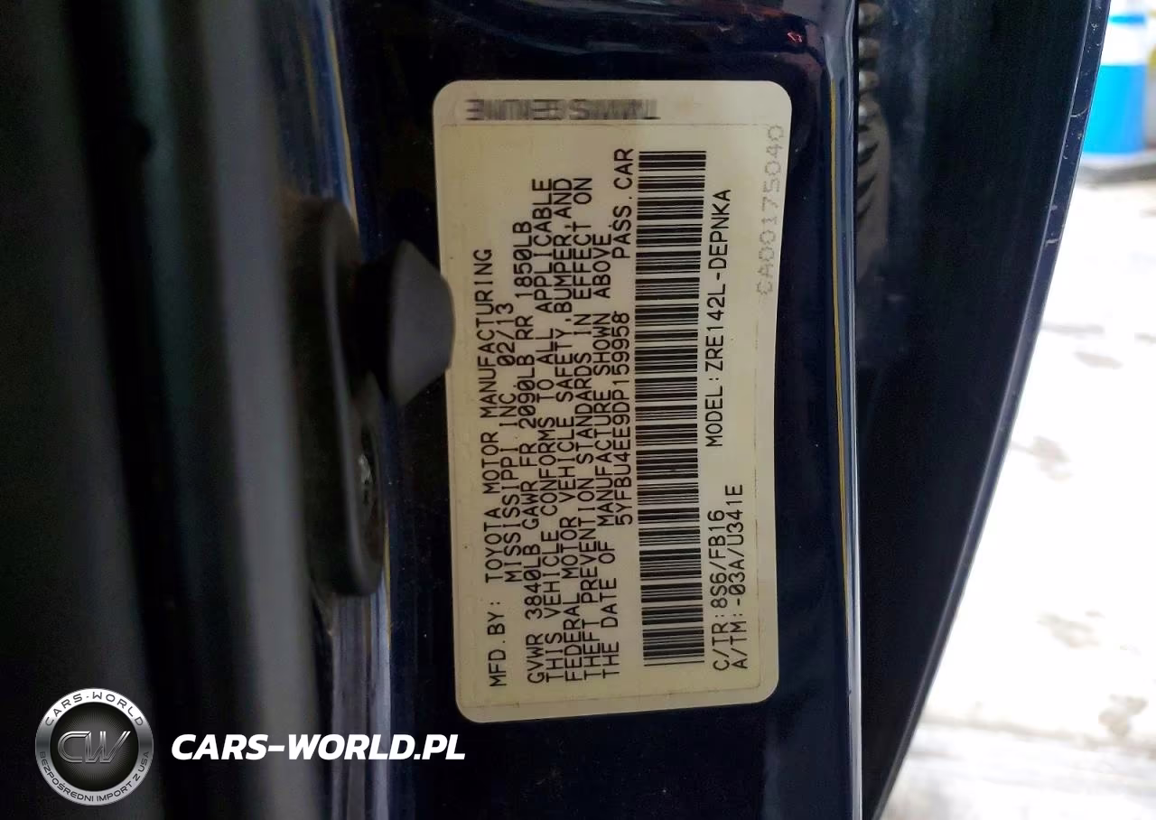 2013 Toyota Corolla Le VIN:5YFBU4EE9DP159958 - 13