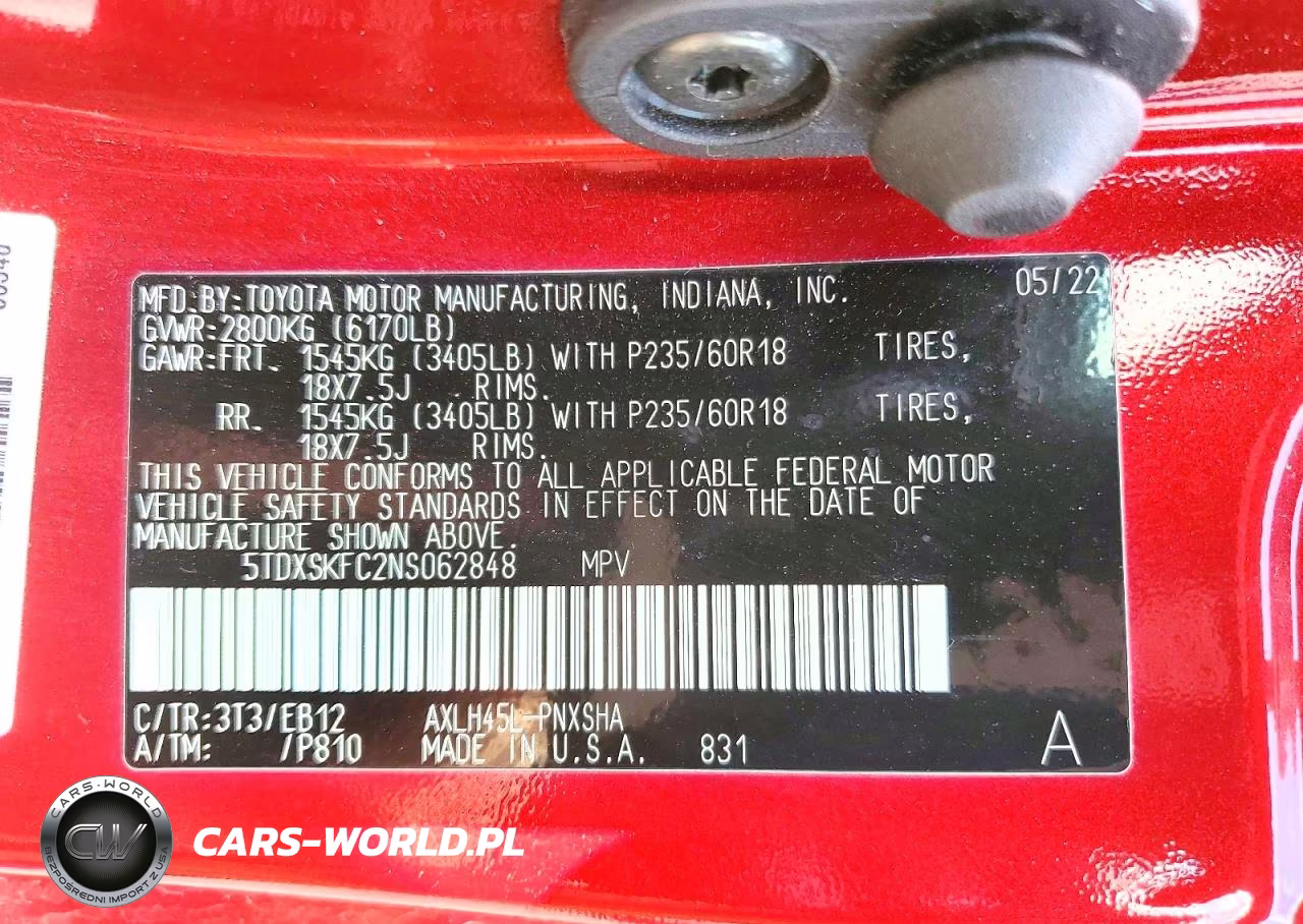 2022 Toyota Sienna Xse 7-Passenger VIN:5TDXSKFC2NS062848 - 14