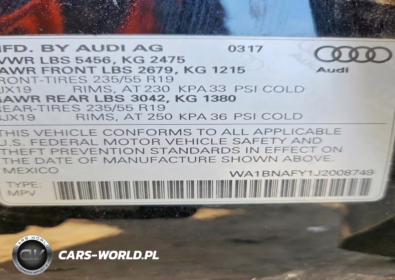 2018 Audi Q5 Premium Plus VIN:WA1BNAFY1J2008749 - 14