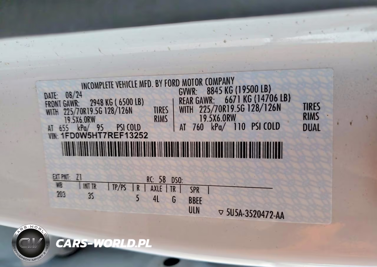2024 Ford F550 Super Duty Flatbed Truck VIN:1FD0W5HT7REF13252 - 12