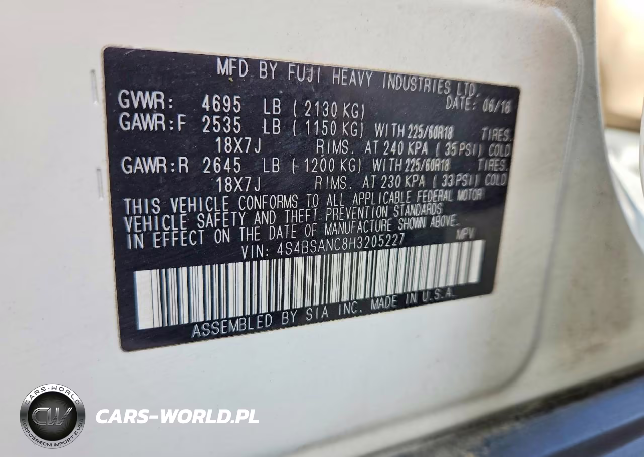 2017 Subaru Outback 2.5I Limited VIN:4S4BSANC8H3205227 - 13