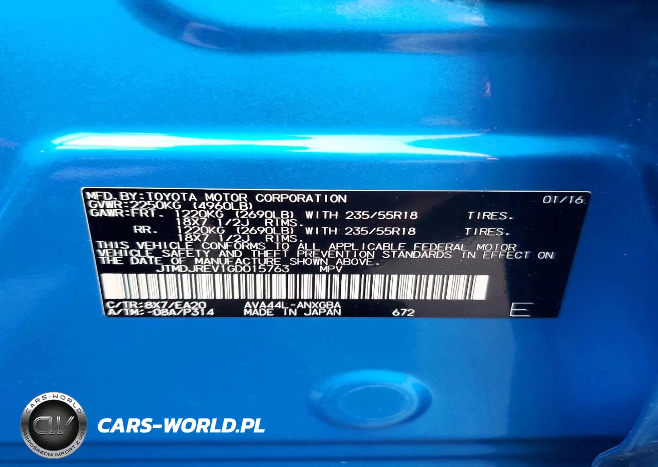 2016 Toyota Rav4 Hybrid Limited VIN:JTMDJREV1GD015763 - 13