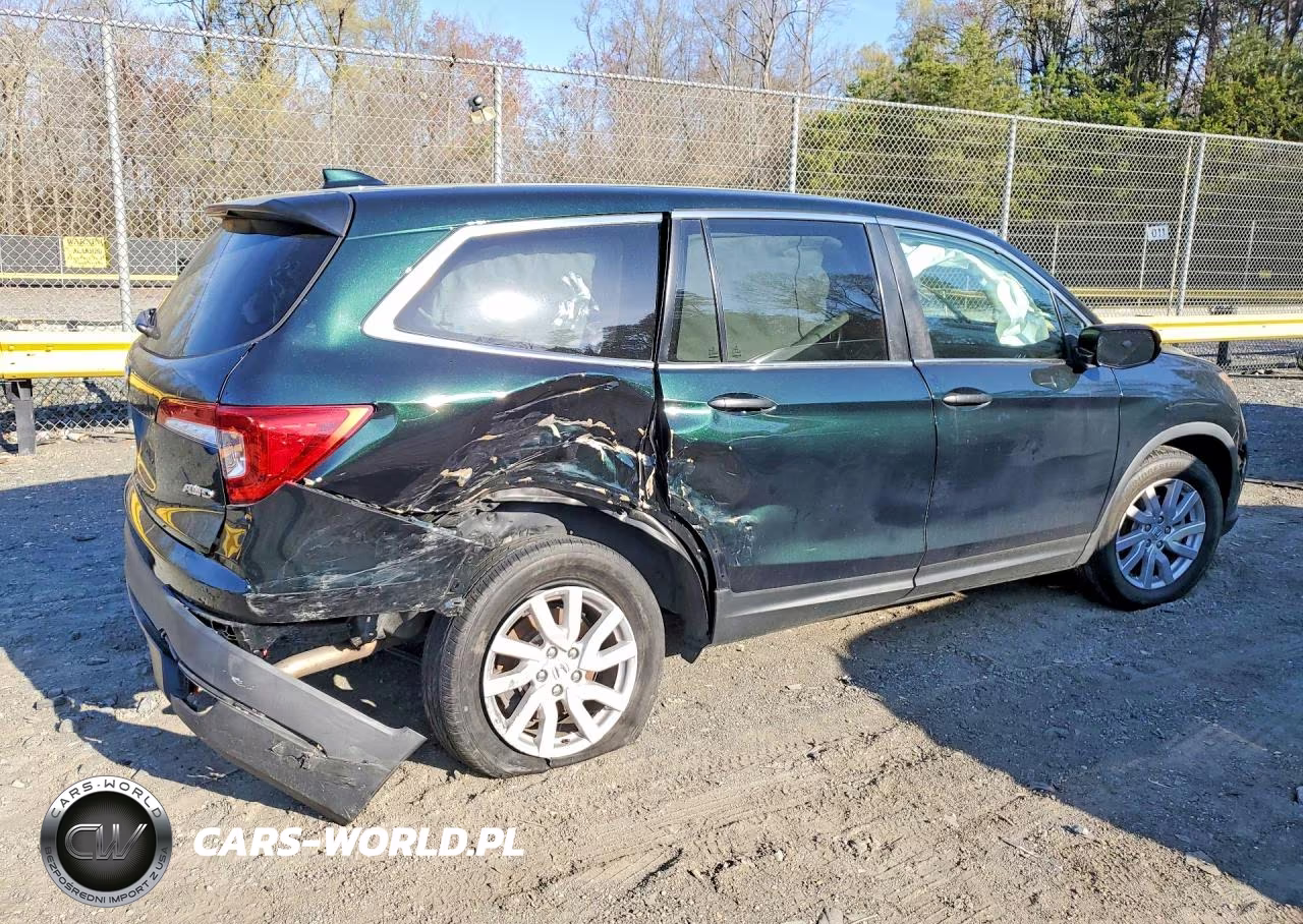 2019 Honda Pilot Lx VIN:5FNYF6H19KB061434 - 3