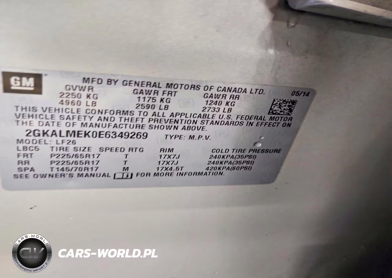 2014 GMC Terrain Sle VIN:2GKALMEK0E6349269 - 13