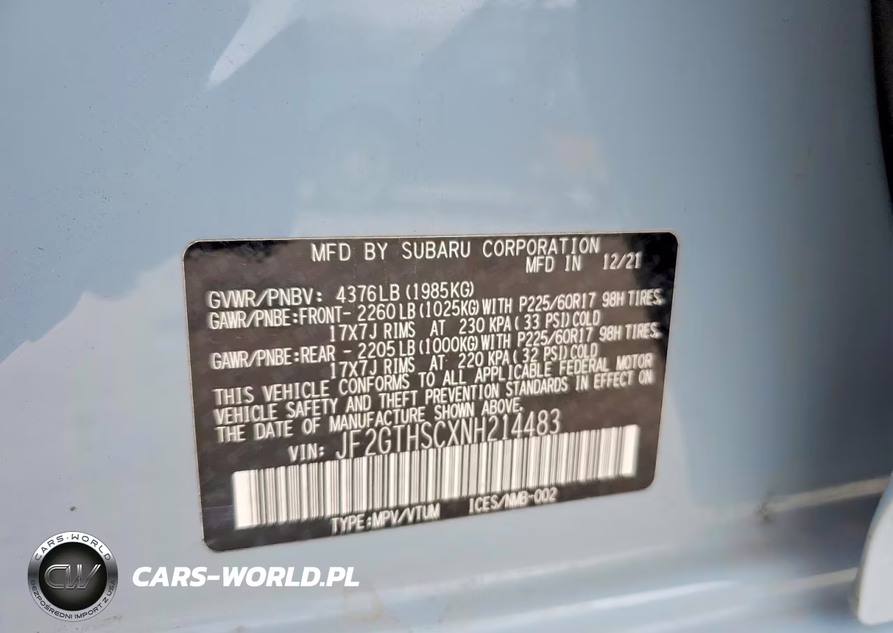 2022 Subaru Crosstrek Sport VIN:JF2GTHSCXNH214483 - 14