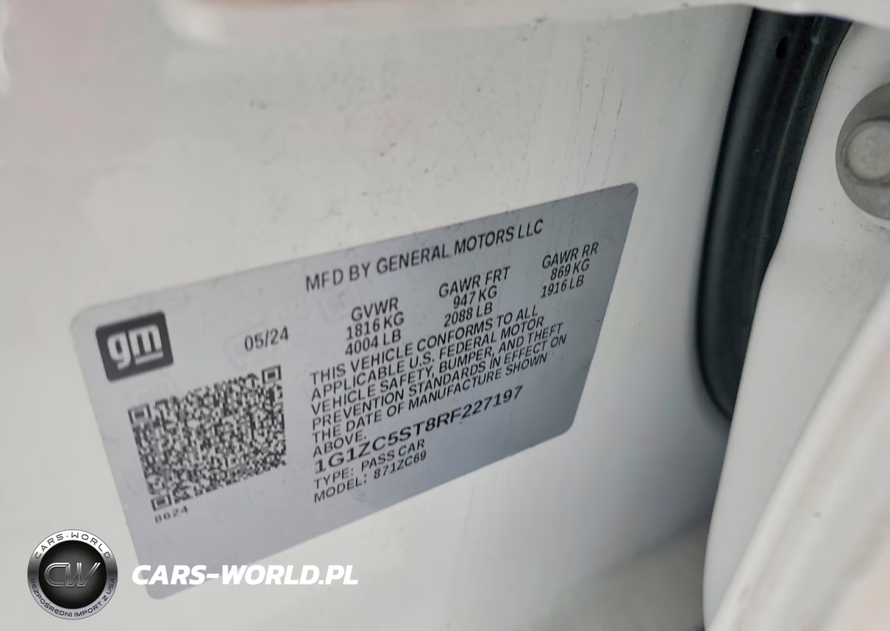 2024 Chevrolet Malibu Ls VIN:1G1ZC5ST8RF227197 - 12