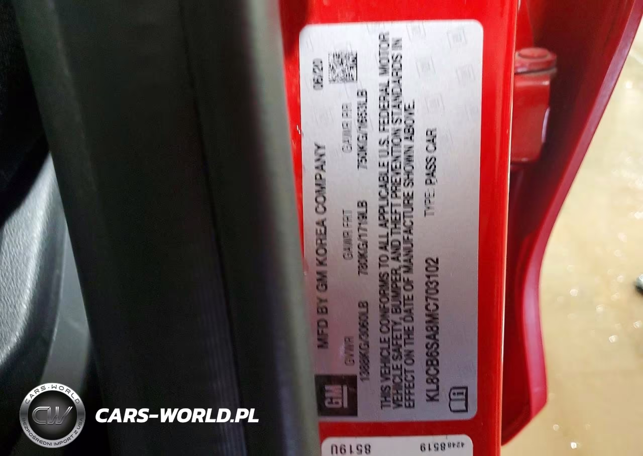2021 Chevrolet Spark Ls VIN:KL8CB6SA8MC703102 - 12