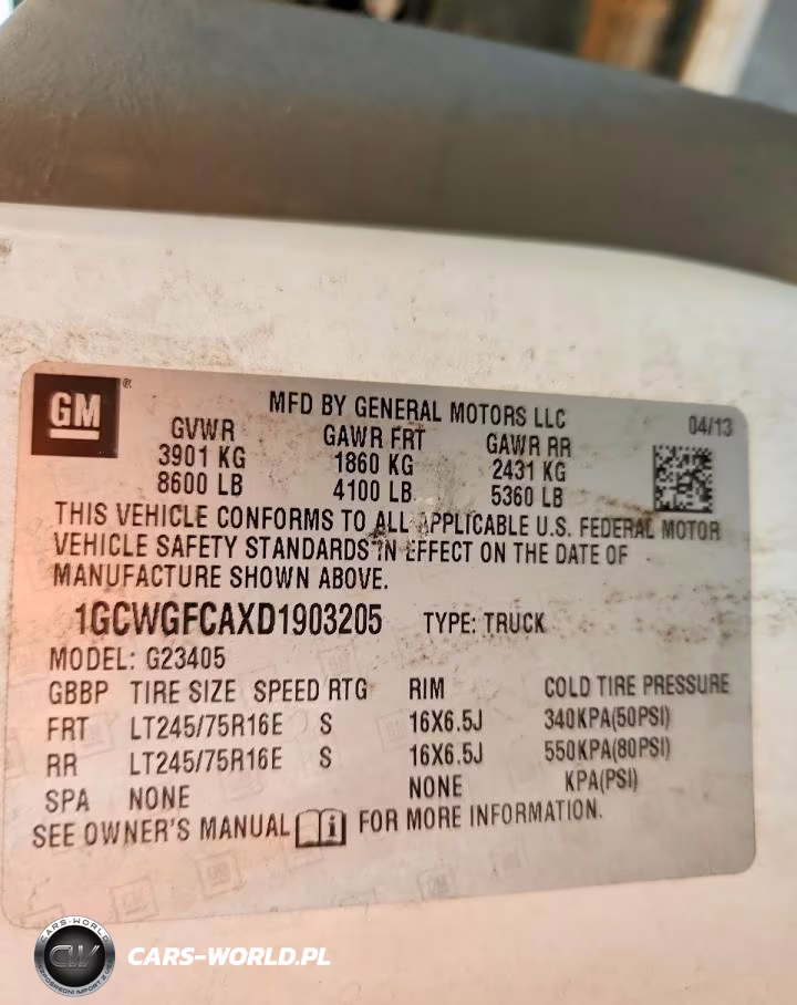 2013 Chevrolet Express 2500 Cargo Utility - Service Van VIN:1GCWGFCAXD1903205 - 13