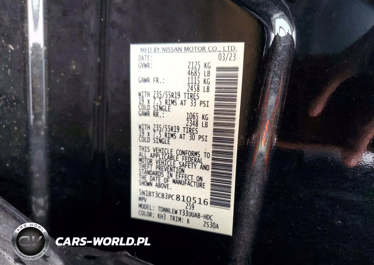 2023 Nissan Rogue Sl VIN:5N1BT3CB3PC810516 - 13