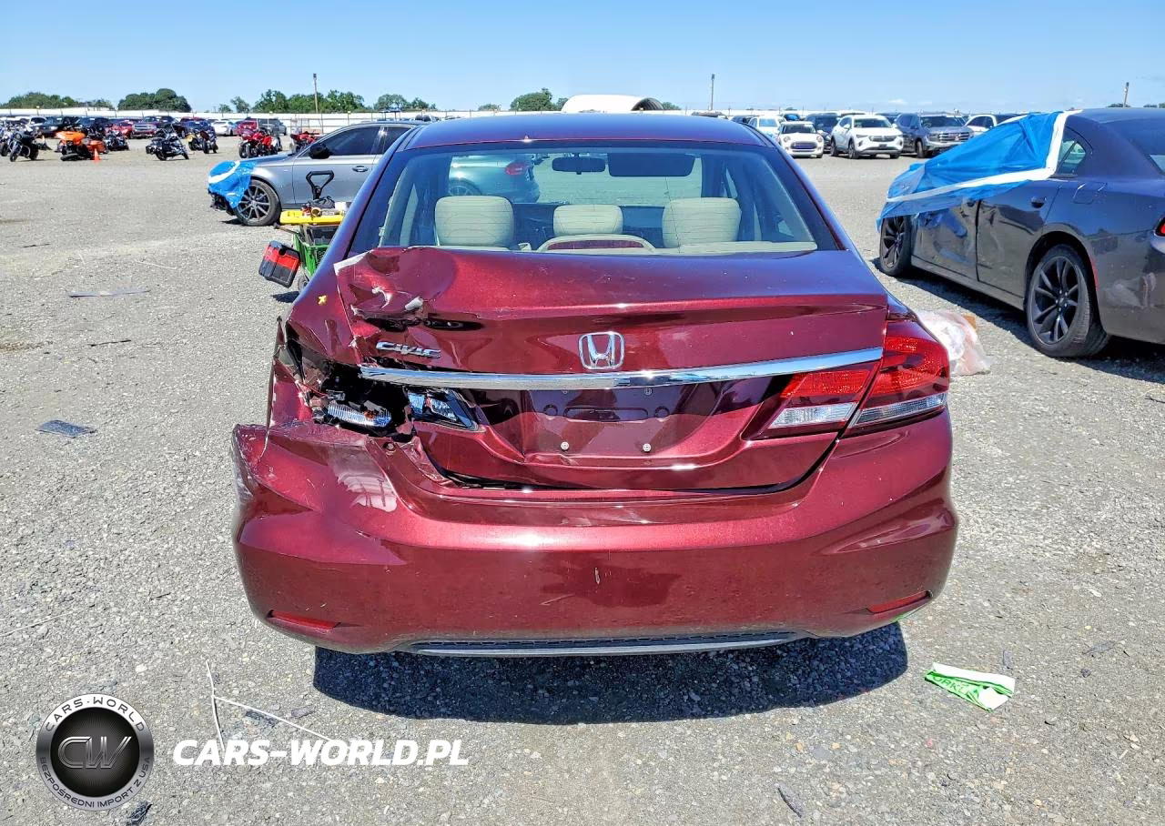 2013 Honda Civic Lx VIN:19XFB2F57DE225094 - 6