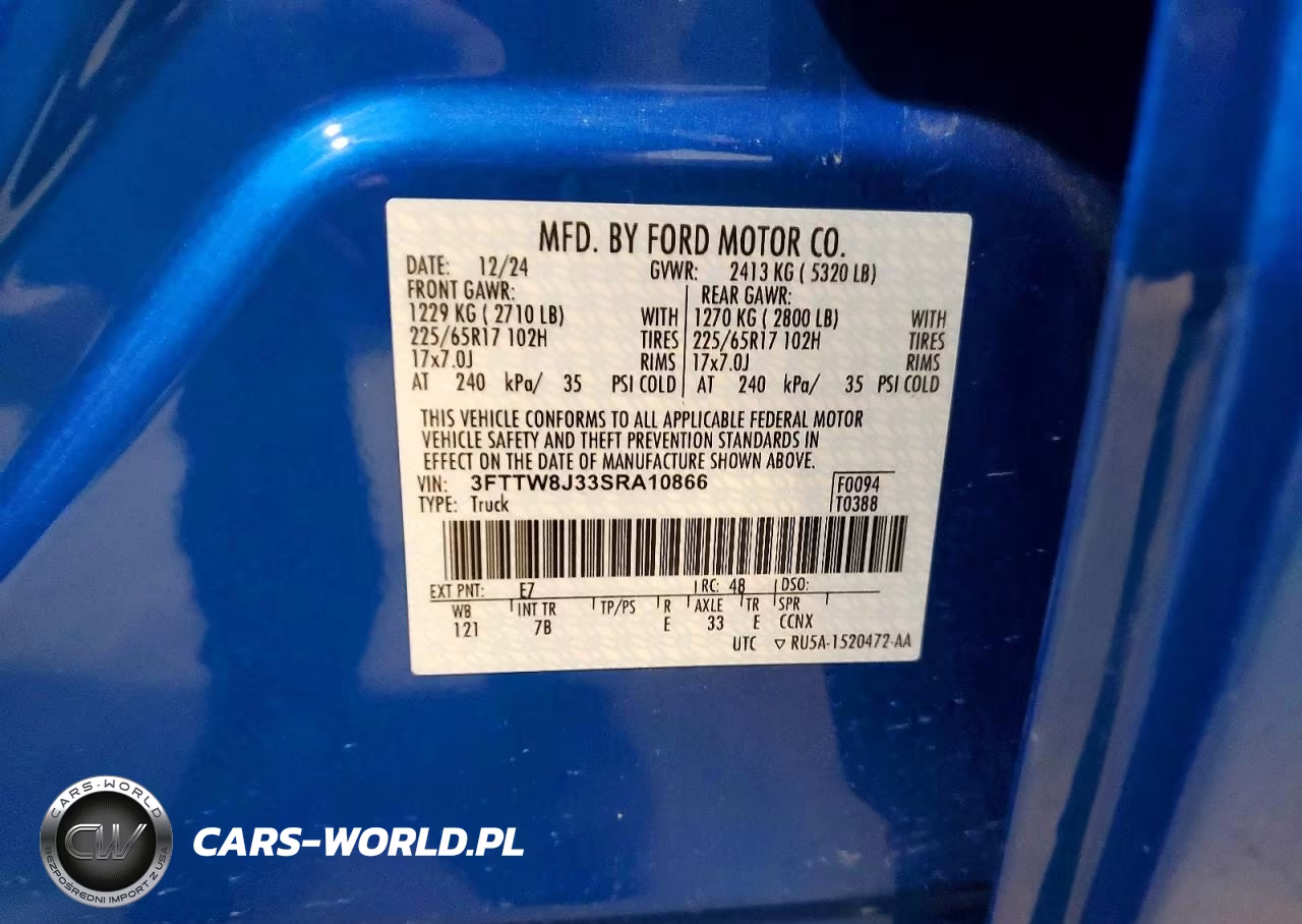 2025 Ford Maverick Xlt VIN:3FTTW8J33SRA10866 - 12