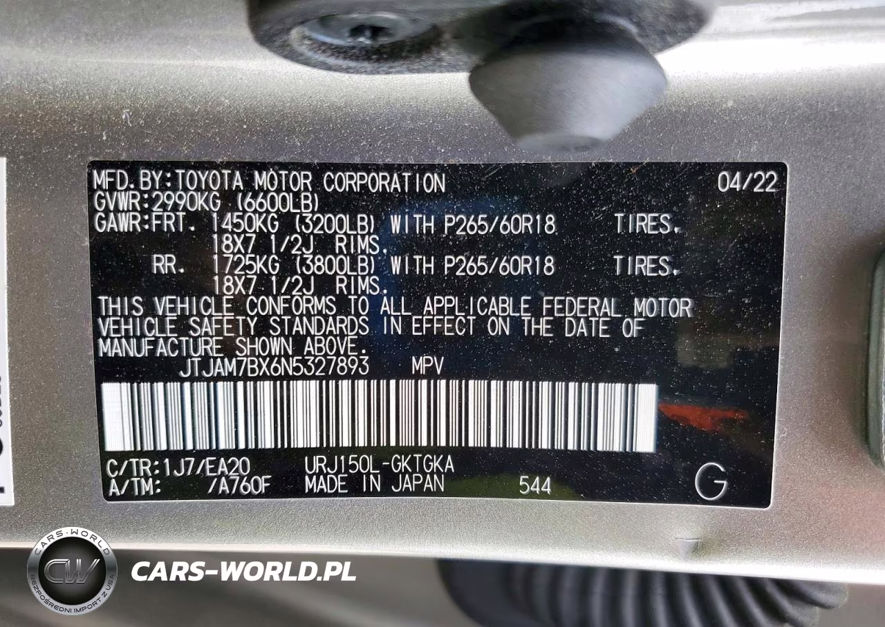 2022 Lexus Gx 460 Base VIN:JTJAM7BX6N5327893 - 13