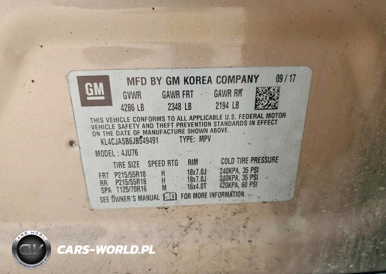 2018 Buick Encore Preferred VIN:KL4CJASB6JB549491 - 13