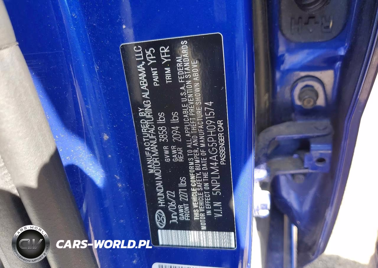 2023 Hyundai Elantra Sel VIN:5NPLM4AG5PH091574 - 12