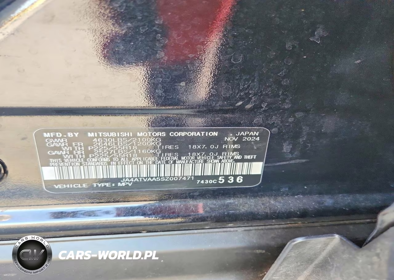 2025 Mitsubishi Eclipse Cross Le VIN:JA4ATVAA5SZ007471 - 14