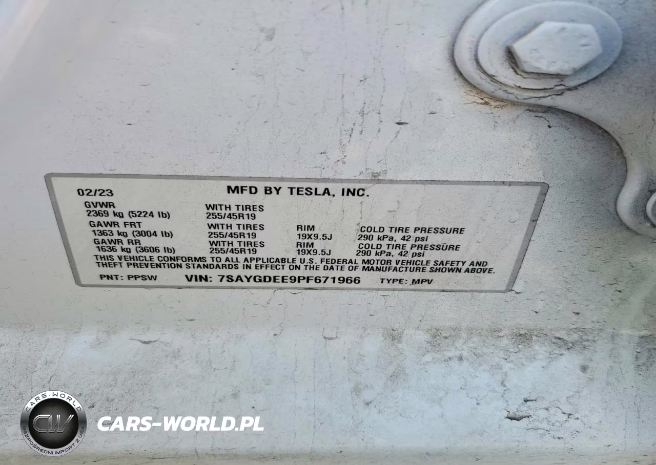 2023 Tesla Model Y VIN:7SAYGDEE9PF671966 - 12