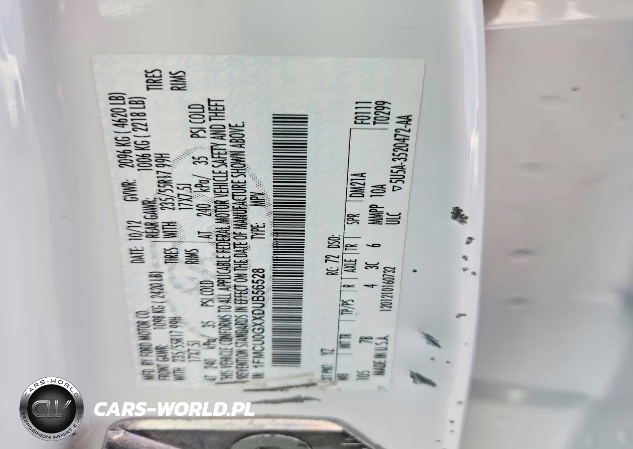 2013 Ford Escape Se VIN:1FMCU0GXXDUB56528 - 12