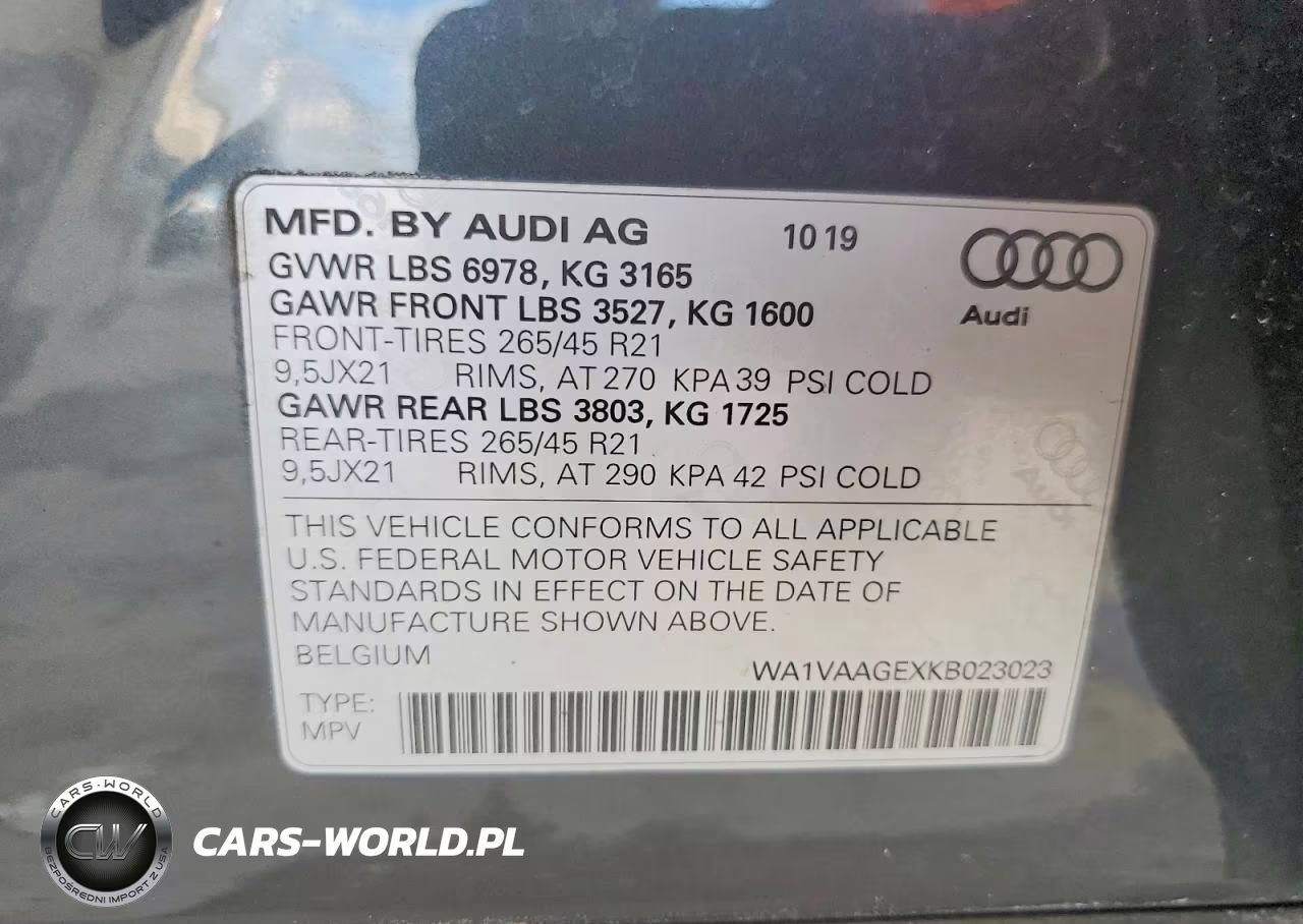 2019 Audi E-Tron Prestige VIN:WA1VAAGEXKB023023 - 13