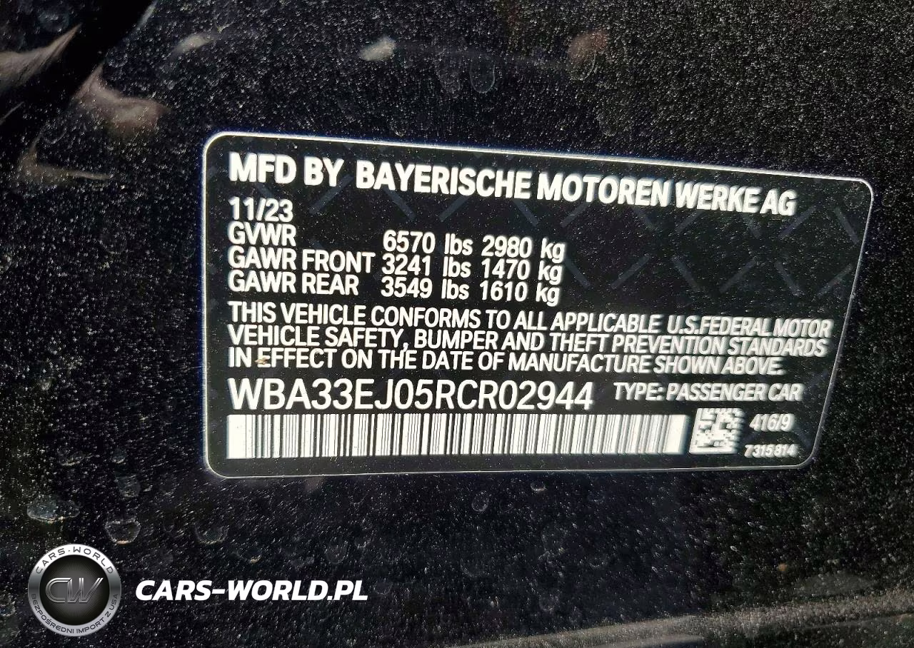 2024 BMW 760 Xi VIN:WBA33EJ05RCR02944 - 12