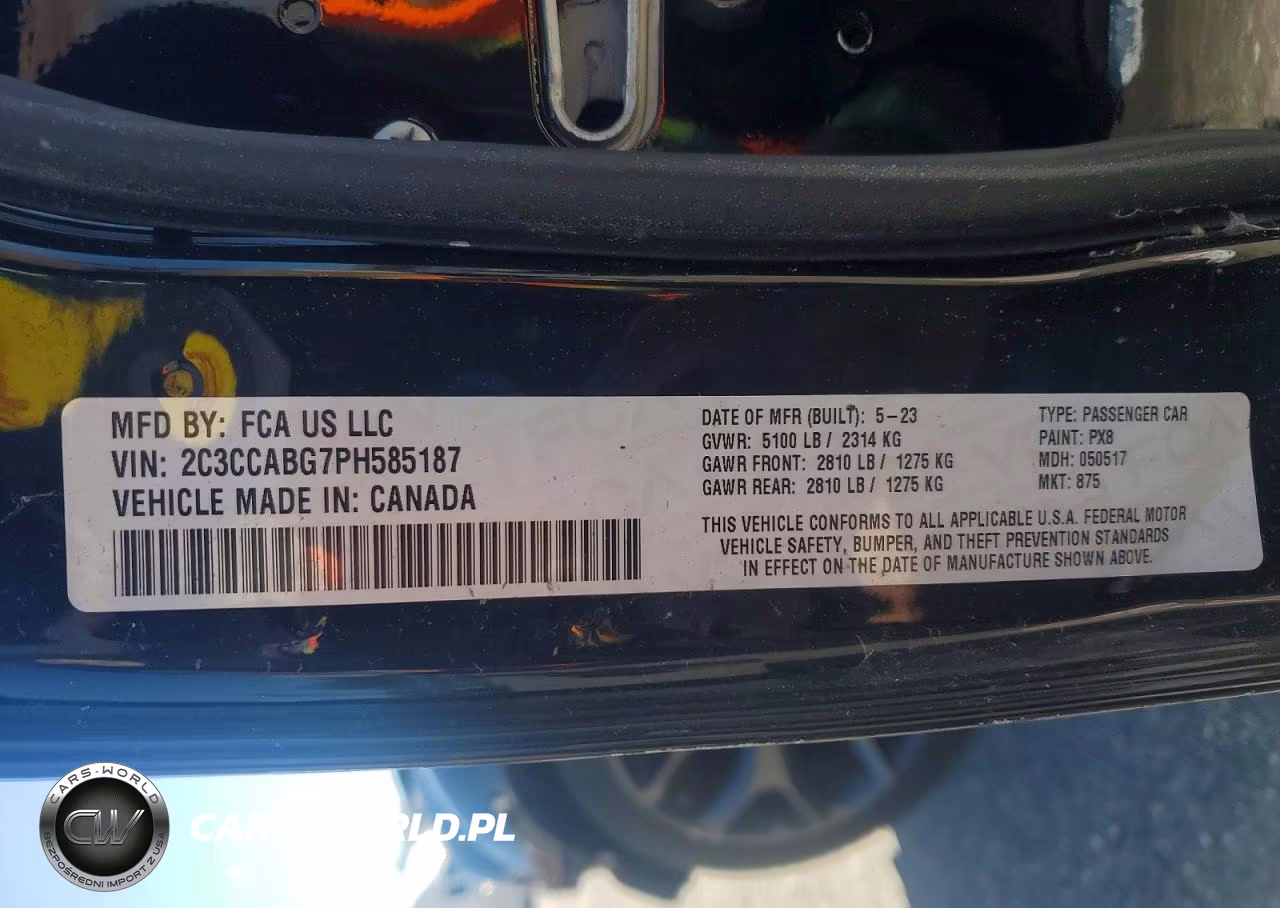 2023 Chrysler 300 S VIN:2C3CCABG7PH585187 - 13