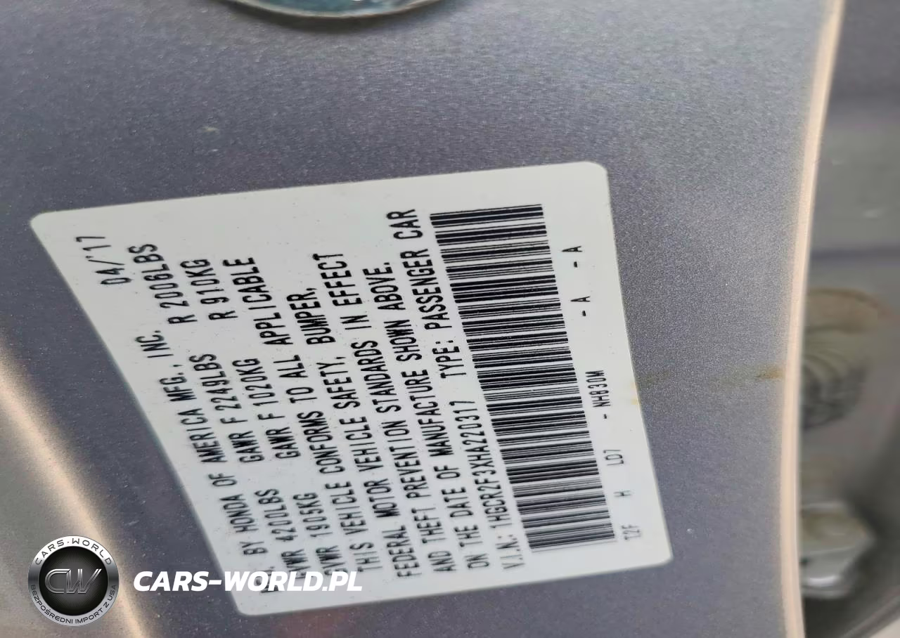 2017 Honda Accord Lx VIN:1HGCR2F3XHA220317 - 13