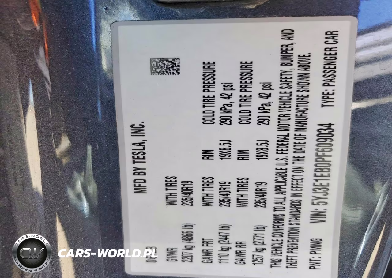 2023 Tesla Model 3 VIN:5YJ3E1EB0PF609034 - 13