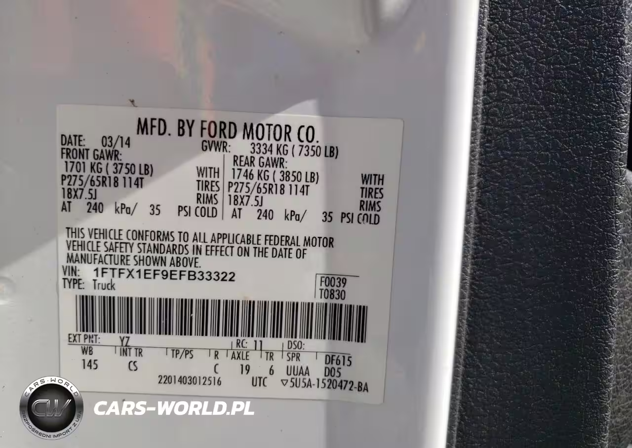 2014 Ford F150 Super Cab VIN:1FTFX1EF9EFB33322 - 13
