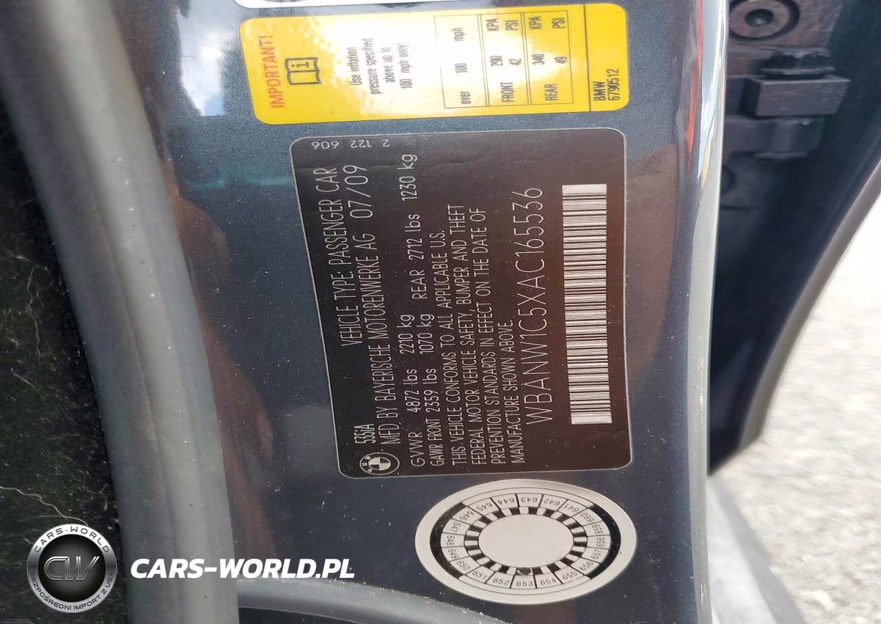 2010 BMW 535 I VIN:WBANW1C5XAC165536 - 12