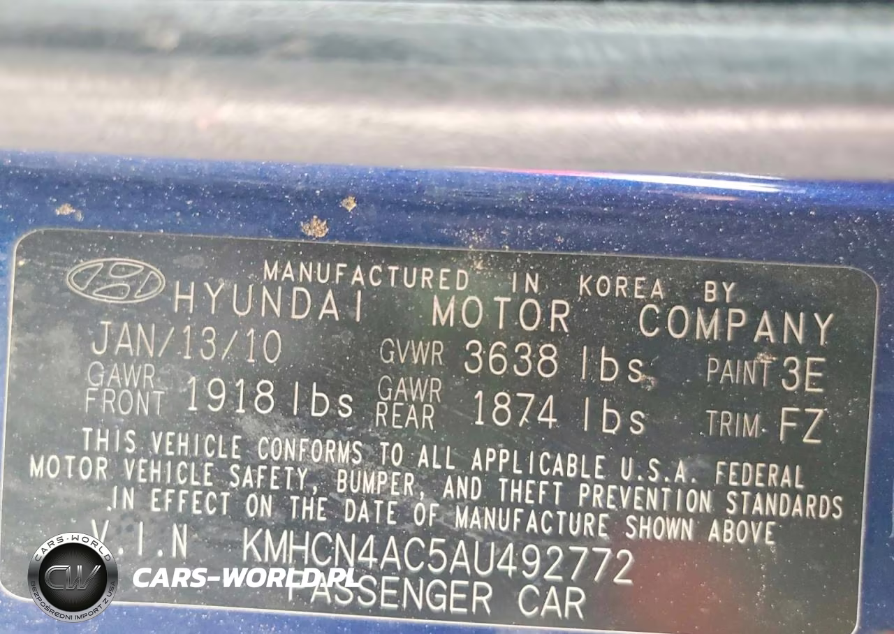 2010 Hyundai Accent Gls VIN:KMHCN4AC5AU492772 - 13