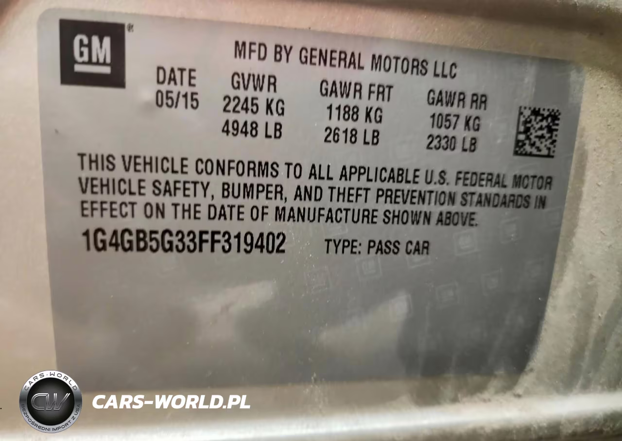 2015 Buick Lacrosse VIN:1G4GB5G33FF319402 - 12