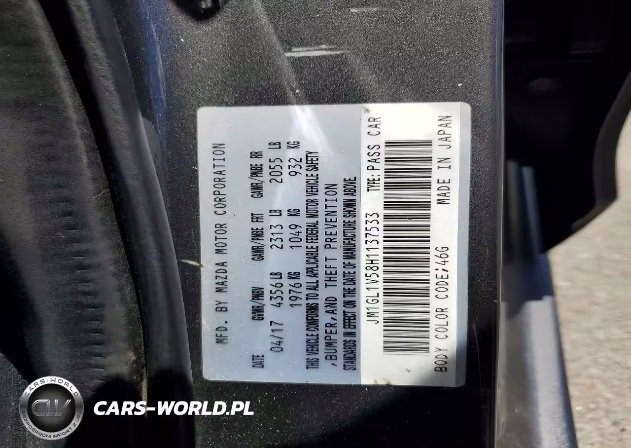 2017 Mazda 6 Touring VIN:JM1GL1V58H1137533 - 12
