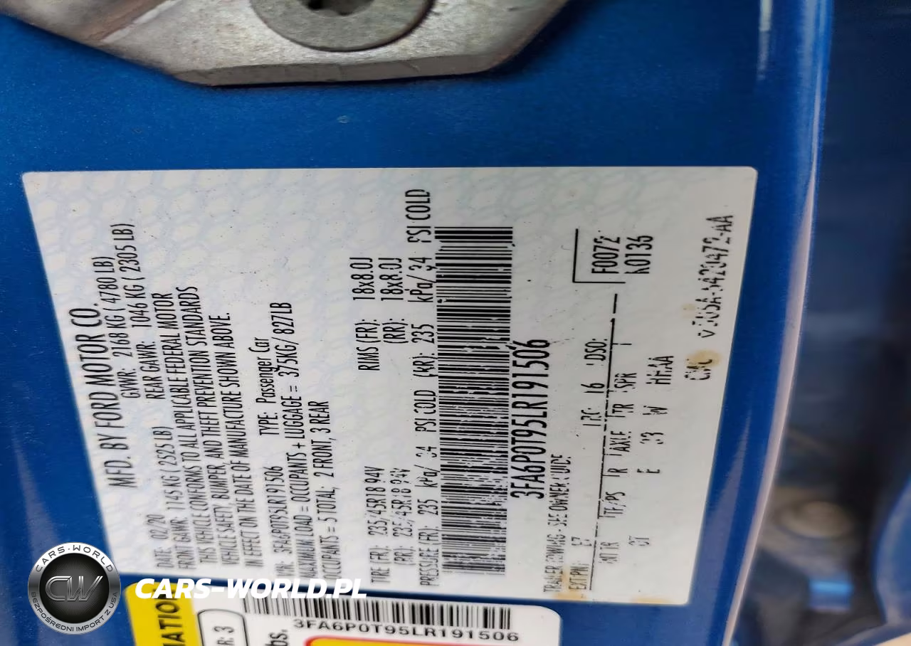 2020 Ford Fusion Se VIN:3FA6P0T95LR191506 - 12