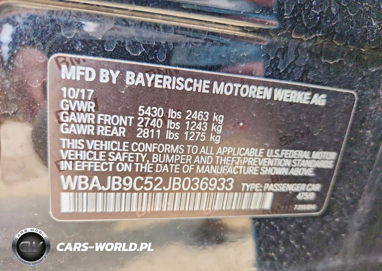 2018 BMW M550Xi VIN:WBAJB9C52JB036933 - 12