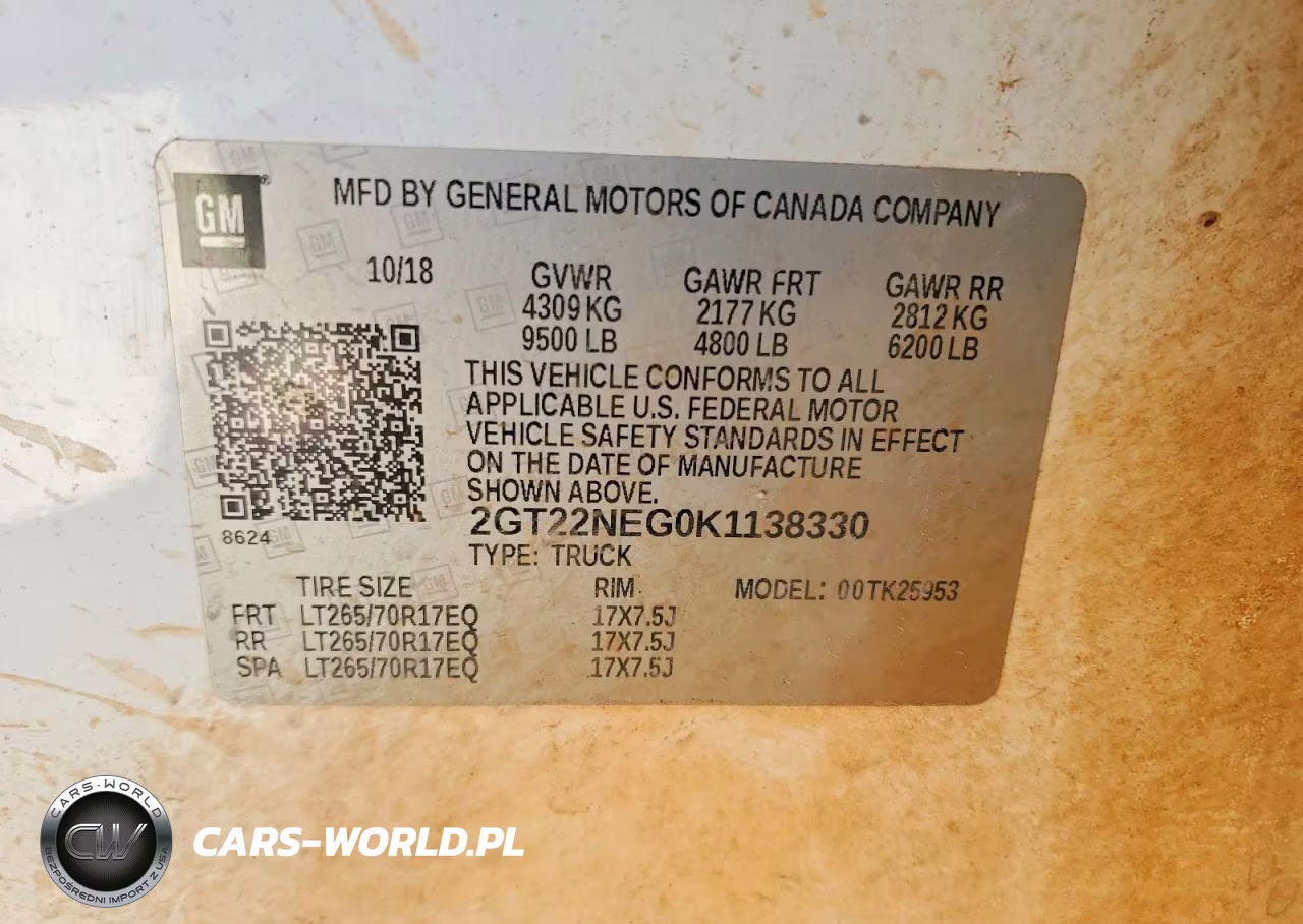 2019 GMC Sierra K2500 Heavy Duty VIN:2GT22NEG0K1138330 - 12