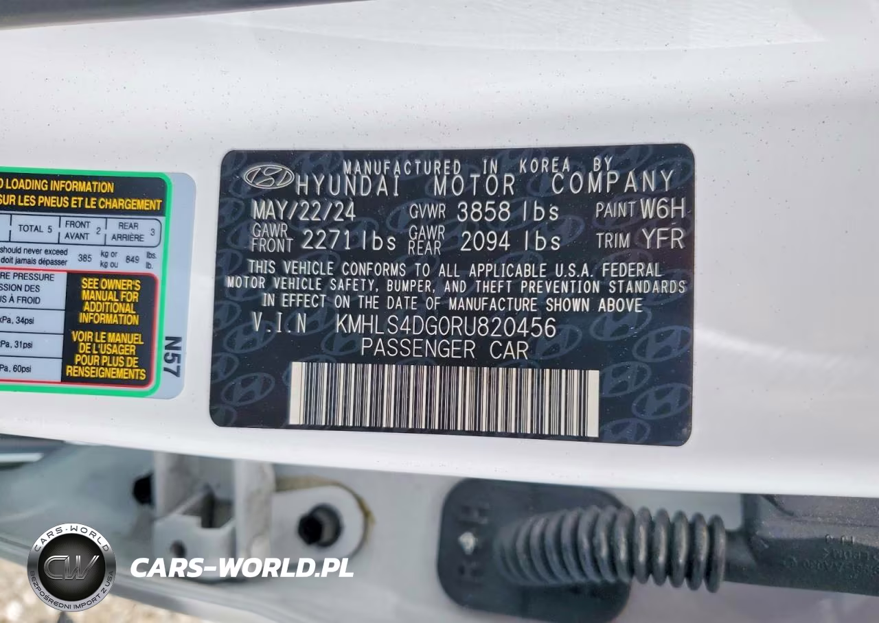 2024 Hyundai Elantra Sel VIN:KMHLS4DG0RU820456 - 12