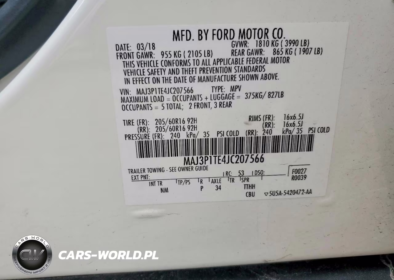 2018 Ford Ecosport Se VIN:MAJ3P1TE4JC207566 - 13
