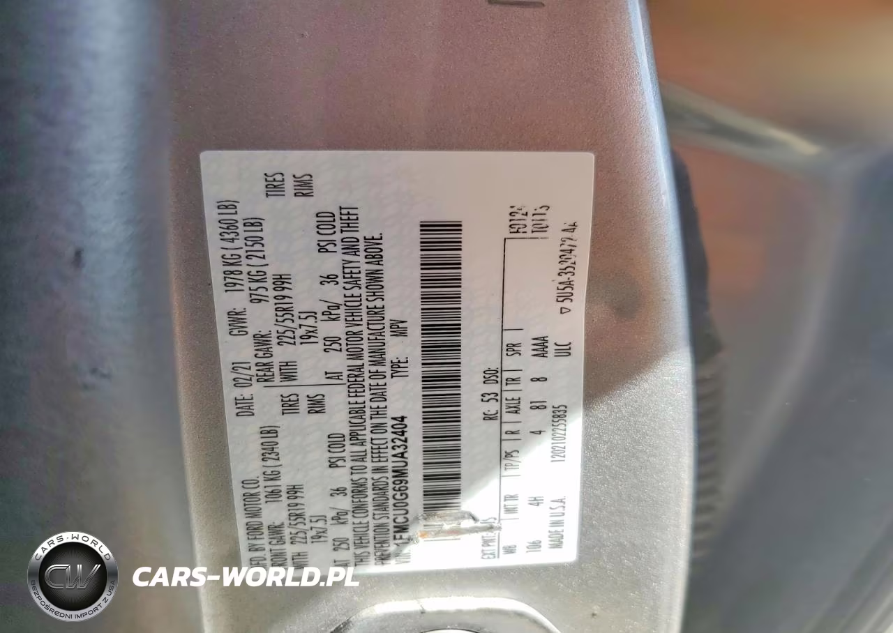 2021 Ford Escape Se VIN:1FMCU0G69MUA32404 - 13