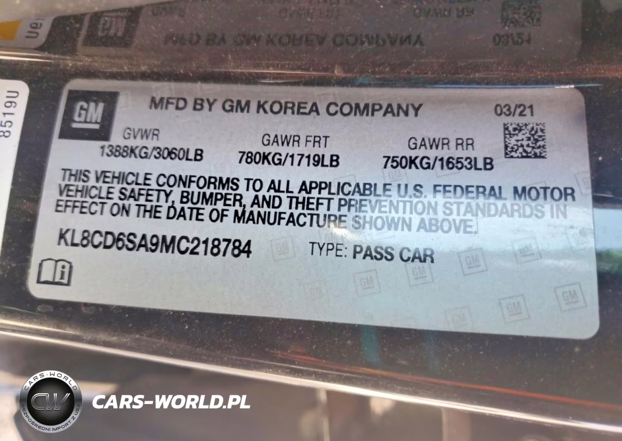 2021 Chevrolet Spark 1Lt VIN:KL8CD6SA9MC218784 - 12